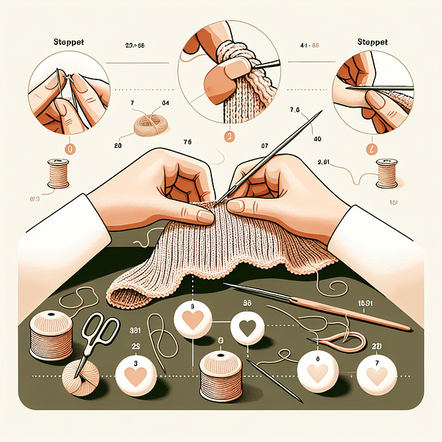 darning a hole in knitwear on a darning mushroom