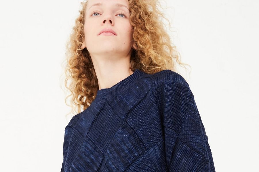 Entrelac sweater knitting pattern