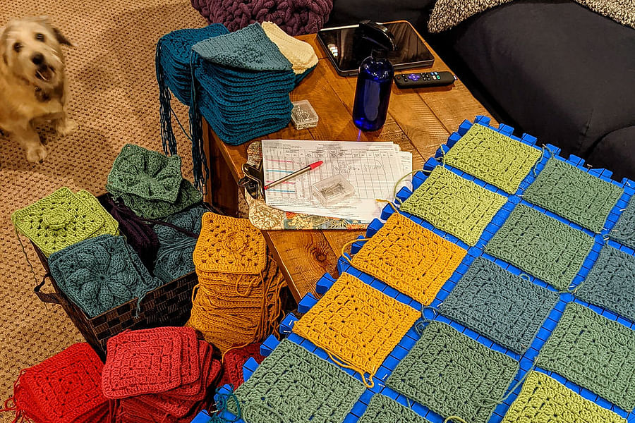 knitting blocking mats