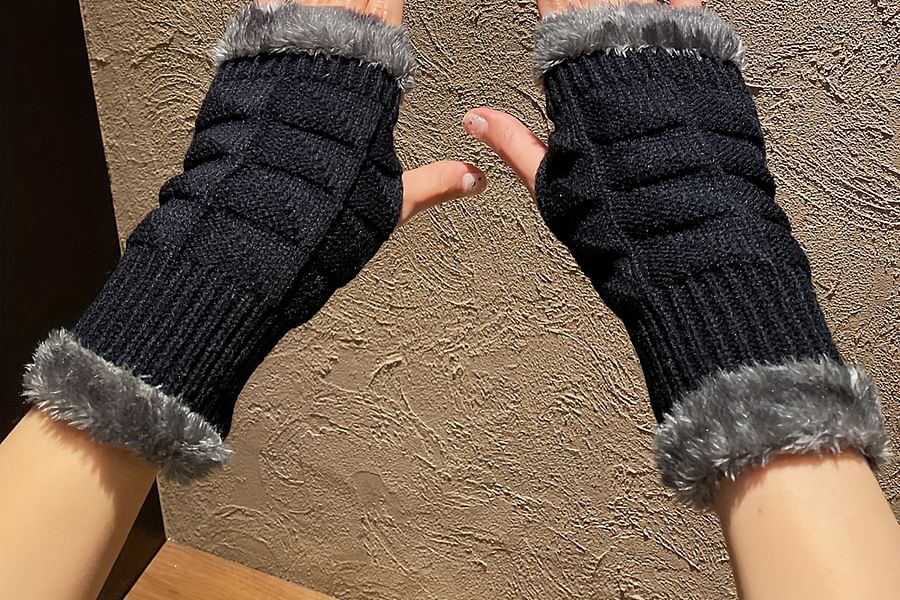 men's fingerless gloves knitting pattern