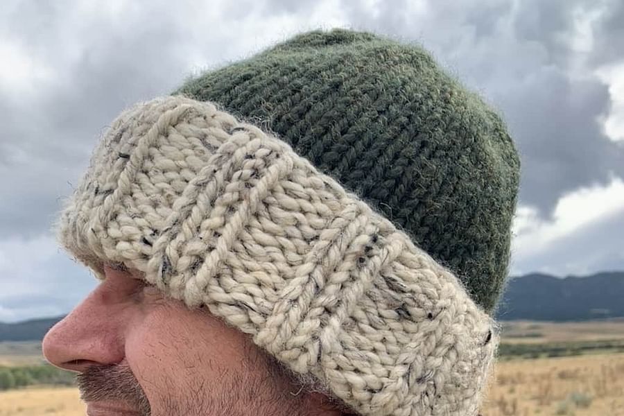 men's slouchy beanie knitting pattern