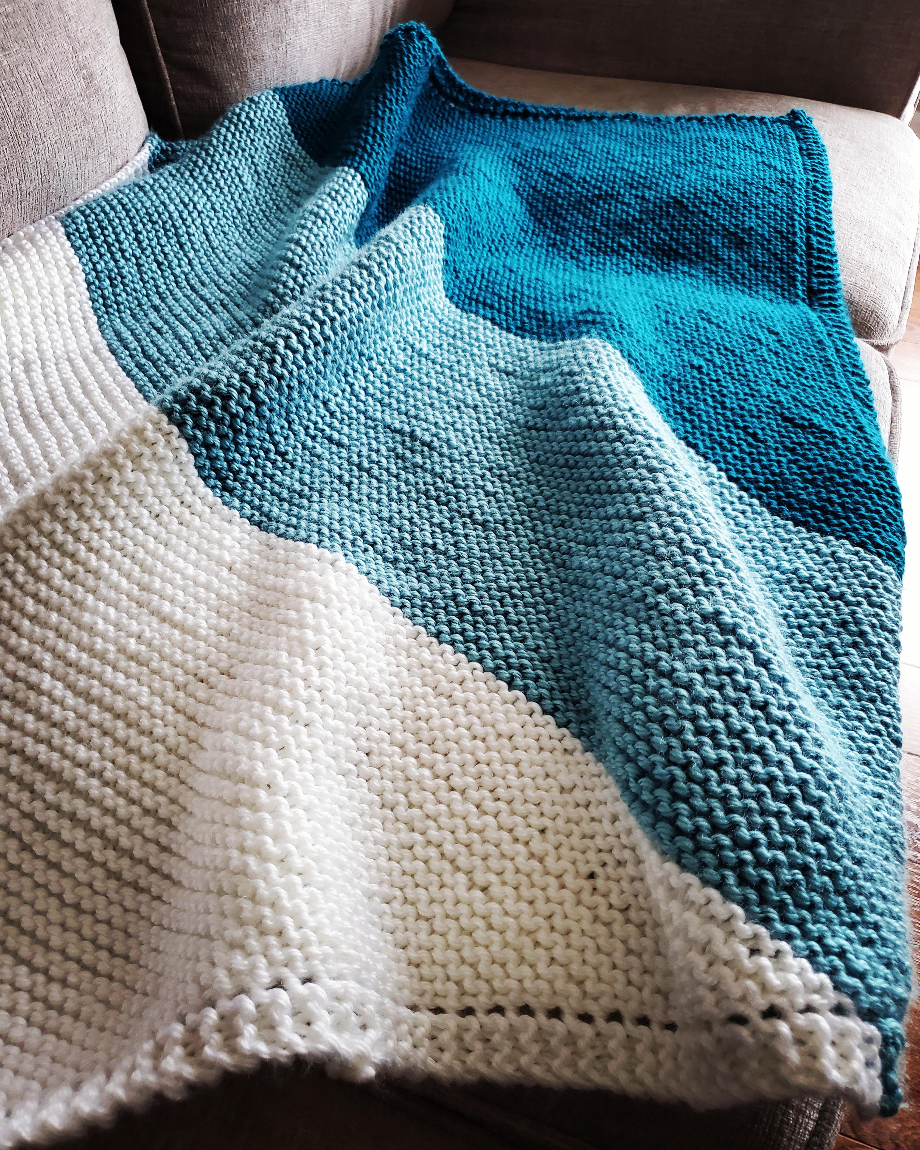garter stitch baby blanket knitting pattern