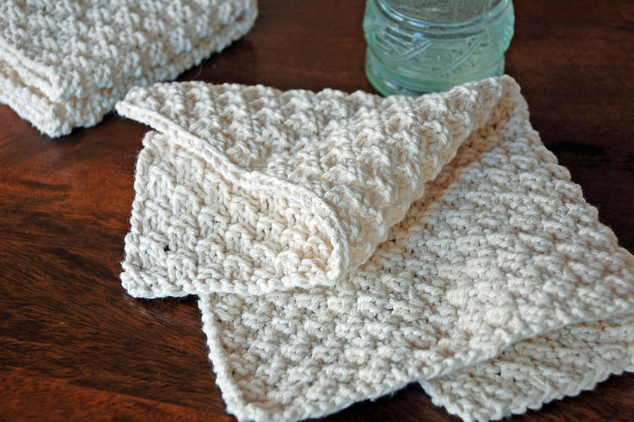 knitted dishcloths