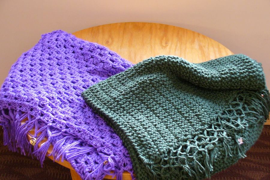 knitted healing shawl pattern