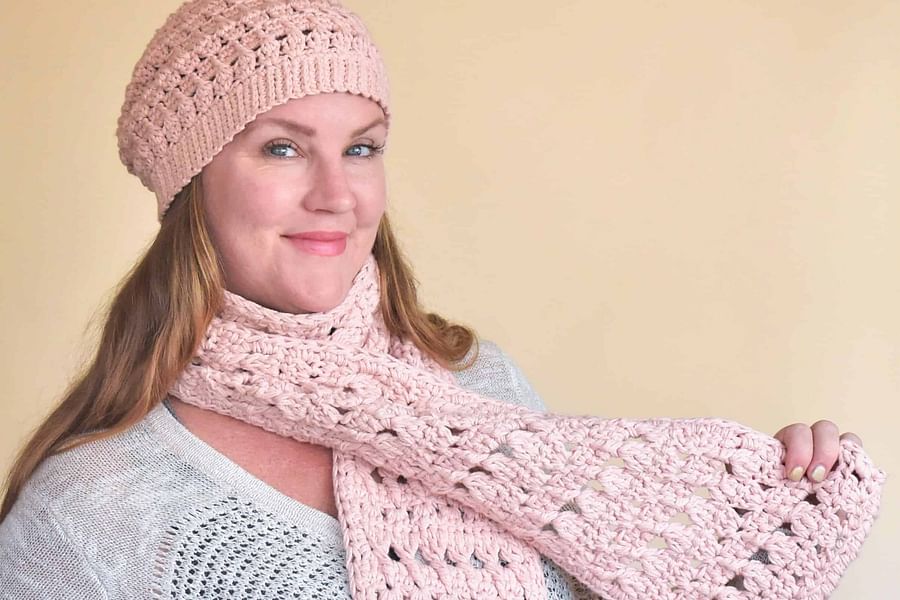 knitted winter scarf pattern