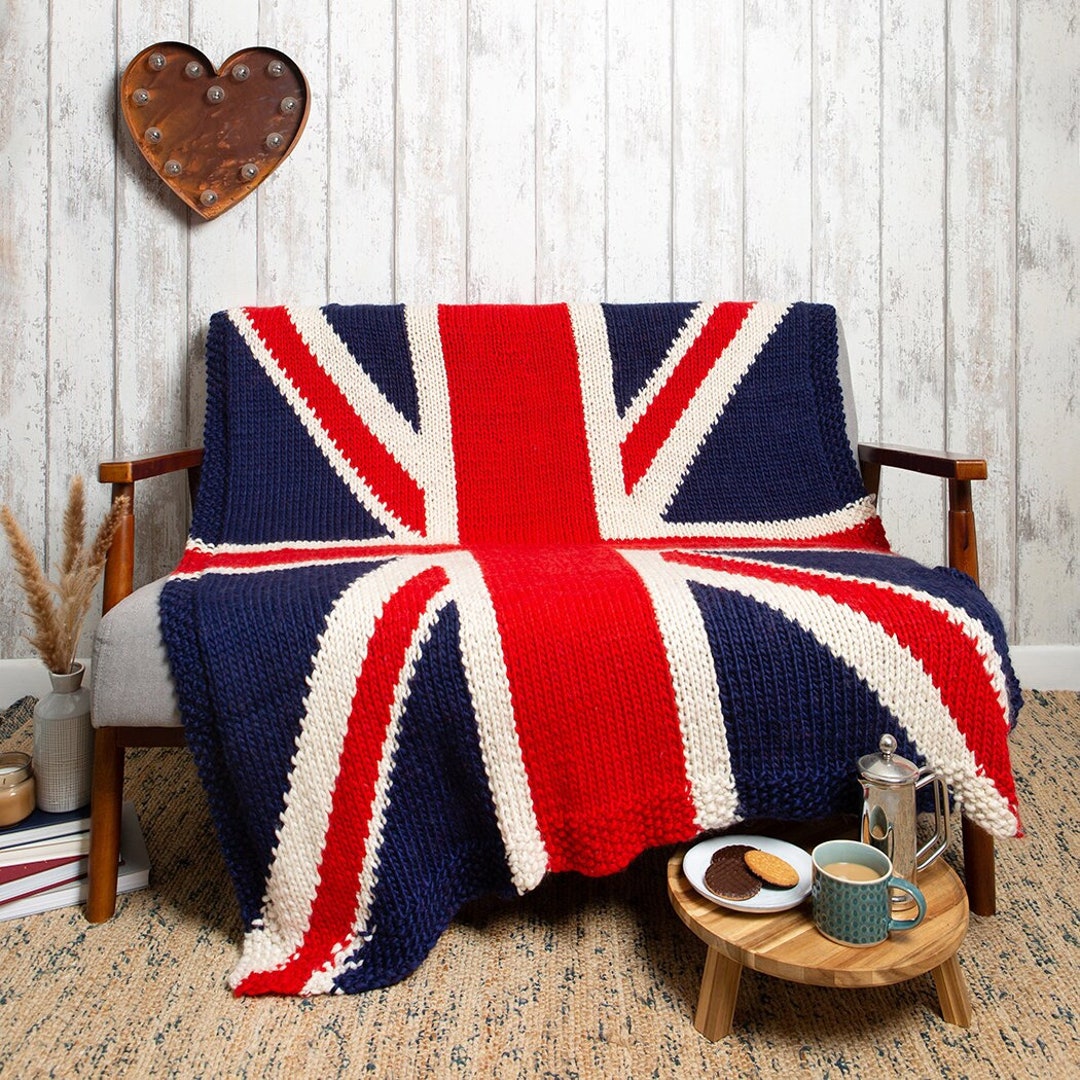 patriotic lap blanket knitting pattern