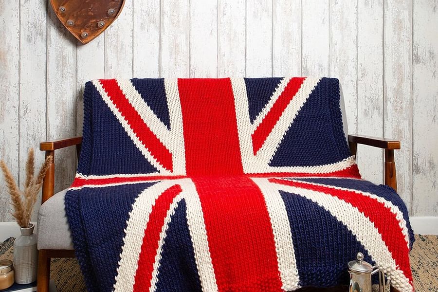 patriotic lap blanket knitting pattern
