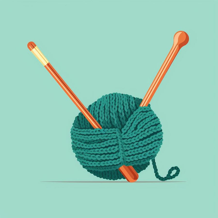 Knitting the next stitch with the yarn over loop on the right-hand needle