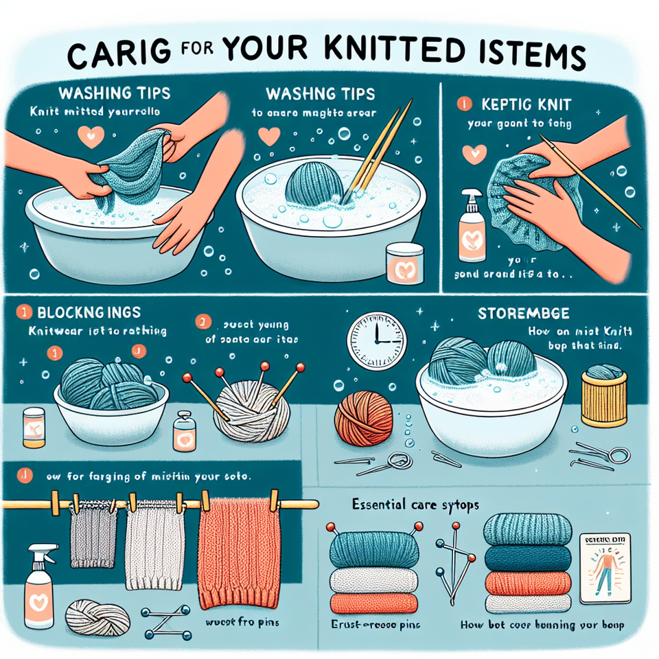 The Ultimate Guide to Caring for Your Knitted Items: Washing, Blocking, and Storage Tips