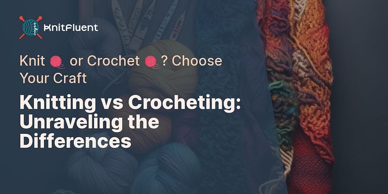 What is the difference between knitting and crocheting?