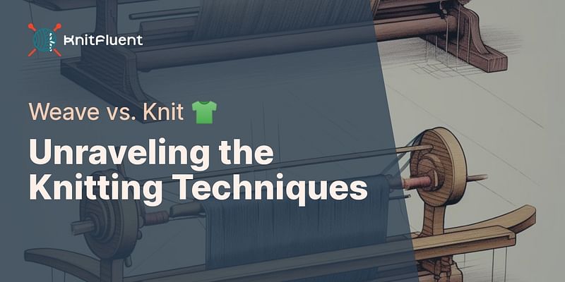 Unraveling the Knitting Techniques - Weave vs. Knit 👕