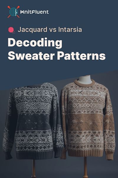 Decoding Sweater Patterns - 🧶 Jacquard vs Intarsia