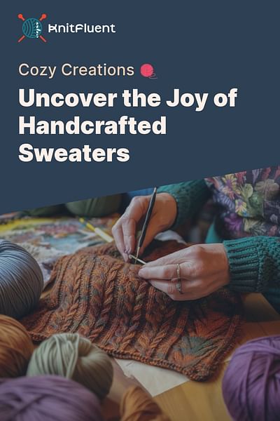 Uncover the Joy of Handcrafted Sweaters - Cozy Creations 🧶