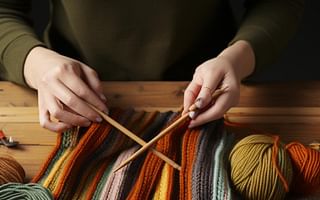 How can you knit with vertical stripes?