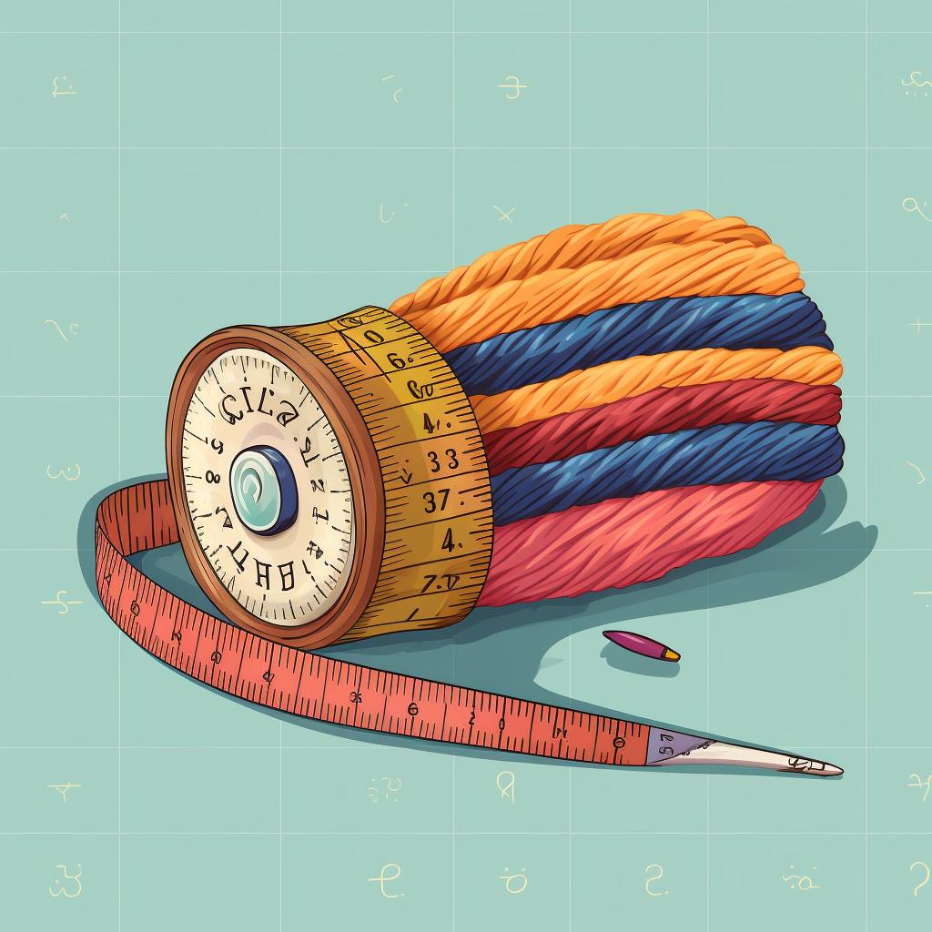 A measuring tape draped over a knitting pattern