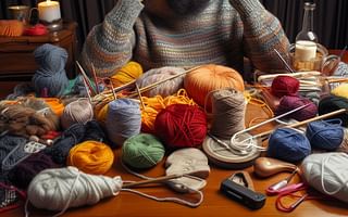 What advice can you provide for individuals struggling to learn knitting?